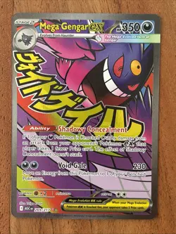 Pokemon TCG Mega Gengar Ex 269/217 Ascended Heroes Mega Attack Rare NM Card - Image 1