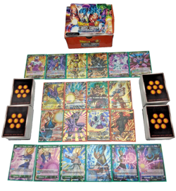DRAGON BALL SUPER 390 Card Lot (FIRST EDITION Galactic Battle/Union Force cards) - Image 1