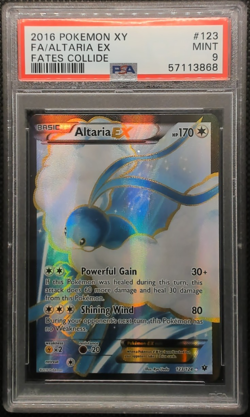 2016 Pokemon 123/124 - Altaria EX #123 - Fates Collides - PSA 9 - Image 1