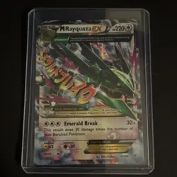 Pokemon TCG M Rayquaza EX 76/108 Roaring Skies Ultra Rare Full Art Holo - Image 2