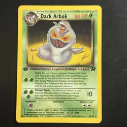 Pokemon Vintage First Edition Dark Arbok 19/82 Team Rocket Wotc Non-Holo Rare - Image 1