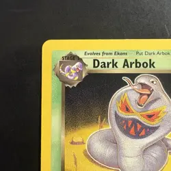 Pokemon Vintage First Edition Dark Arbok 19/82 Team Rocket Wotc Non-Holo Rare - Image 2