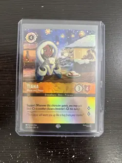 Disney Lorcana TCG Tiana Warm and Happy - Winterspell Epic - 205/204 - Image 1