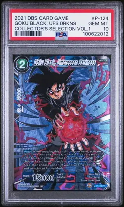 PSA 10 Goku Black Unforeseen Darkness 2021 P-124PR Dragon Ball Super Card - Image 1