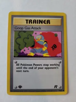 Goop Gas Attack 78/82 1st Edition Team Rocket Pokemon Trading Card WOTC NM - Image 1