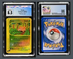 CGC 8.5 Paras 2003 Aquapolis 99/147 Reverse Holo Pokemon Card Blue Label - Image 3
