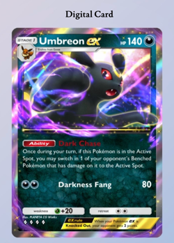 (Digital Card) Umbreon EX, Pokemon TCG Pocket, English - Image 1
