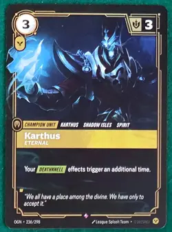 Karthus - Eternal - Origins (OGN) #236 - Riftbound: League of Legends TCG Card - Image 1