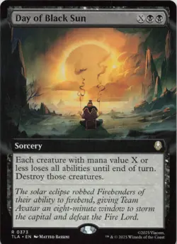 Day of Black Sun (Extended Art) R Avatar: The Last Airbender 373 - LP MTG - Image 1