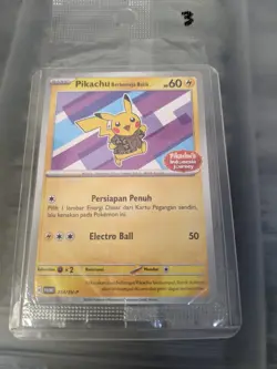 Pikachu Batik 154/SV-P Indonesia Journey Pokemon Promo Xatu Purple SEALED US SEL - Image 1