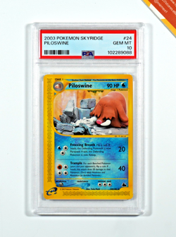 Pokemon PSA 10 Piloswine #24 Skyridge 2003 English - Image 1
