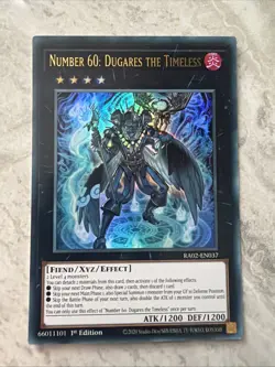 Yugioh - Number 60: Dugares the Timeless - RA02-EN037 - Ultra Rare 1st Edition - Image 1