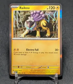Raikou Holo Rare Lightning Type Mega Evolution Pokemon TCG Card 048/132 - Image 1