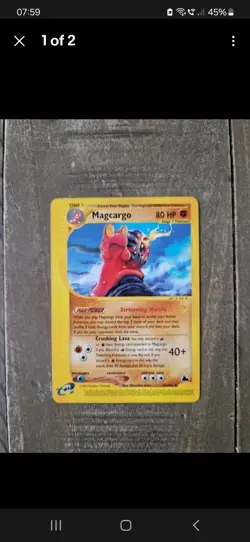 Smoochum Rev Holo Secret Wonders 67/132 Pokemon Card NM and Magcargo card - Image 4