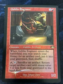 Goblin Engineer (Retro Frame) Modern Horizons Foil NM-M Foil Shifted - Image 1