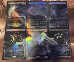 MTG FOIL Gandalf Of The Secret Fire Helm’s Deep Complete Set Scene Mythic RARE - Image 1
