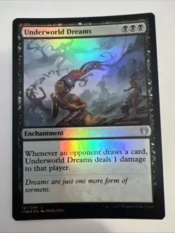NM-Mint, English MTG Foil Underworld Dreams - Foil Theros Beyond Death Magic the - Image 1