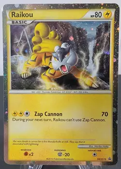 Raikou HGSS19 Black Star Promo Pokemon English 2010 NM-/LP - Image 1