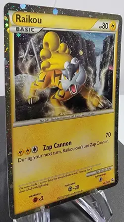 Raikou HGSS19 Black Star Promo Pokemon English 2010 NM-/LP - Image 2