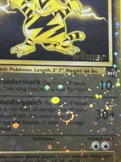 BIG SWIRL Electabuzz Winner Best of Game Promo 1 Reverse Holo Pokemon Card CGC 9 - Image 2