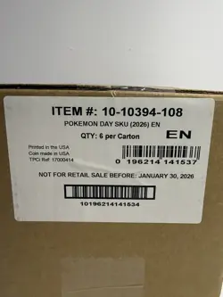 Pokemon TCG 2026 Pokemon Day Collection 6 BOX DISPLAY CASE Factory Sealed 6 ct - Image 3