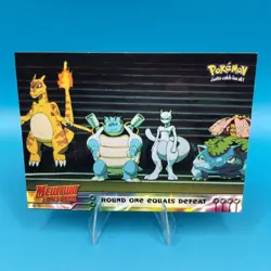 Pokemon TCG Round One Equals Defeat Pokemon Topps Mewtwo Strikes Back 26 - Image 1