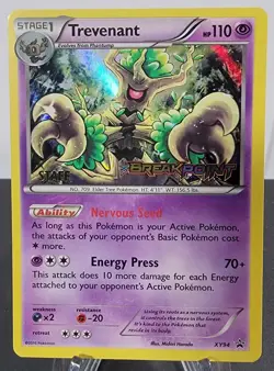Pokemon TCG Trevenant STAFF Prerelease Promo XY Breakpoint XY94 - Image 1