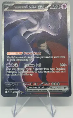 Pokemon Team Rocket's Mewtwo EX 281/217 ASC Illustration Rare Holo - Image 1