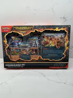 Pokemon TCG Charizard EX Special Collection Box New 5 Packs SP - Image 1
