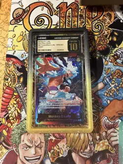 2025 One Piece TCG Monkey.D.Luffy ST26 OP09-061 Leader FOIL PRISTINE 10 - Image 2
