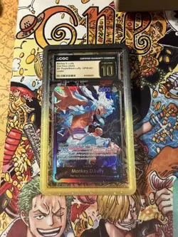 2025 One Piece TCG Monkey.D.Luffy ST26 OP09-061 Leader FOIL PRISTINE 10 - Image 3