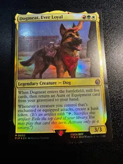 Dogmeat, Ever Loyal LP Mythic Foil Fallout MTG - Image 1