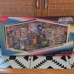 Pokemon Prismatic Evolutions Lucario & Tyranitar ex Collection Box 14 Packs 5 P… - Image 1