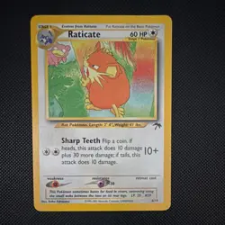Pokemon Raticate Southern Islands Stage 1 60 HP 6/18 TCG English - Image 1