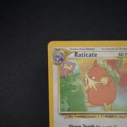 Pokemon Raticate Southern Islands Stage 1 60 HP 6/18 TCG English - Image 4
