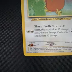 Pokemon Raticate Southern Islands Stage 1 60 HP 6/18 TCG English - Image 5