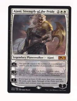 Magic the Gathering Core Set 2020 #002 Ajani, Strength of the Pride - Image 1