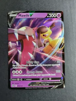 Mawile V 70/195 Pokemon TCG SW&SH Silver Tempest Ultra Rare Holo NM - Image 2