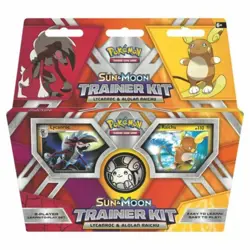 Pokemon TCG Sun and Moon Trainer Kit Lycanroc & Alolan Raichu Sealed 820650802102 - Image 1