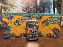 Pokemon Mega Evolution Ascended Heroes ETB Sealed - 2 Boxes and 1 Tin - Image 1