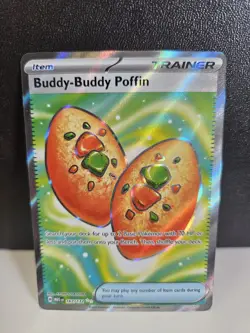 Pokemon TCG Mega Evolution Buddy Buddy Poffin 167/132 Full Art Trainer NM - Image 1