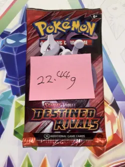 (VERY HEAVY) 22.44g Pokemon TCG Destined Rivals Booster Pack (SEALED)✅ - Image 2