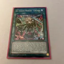 YUGIOH SKY STRIKER MOBILIZE - LINKAGE! ULTRA RARE 1ST NM MAMA-EN003 - Image 1