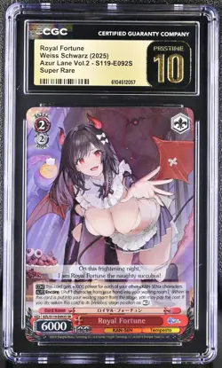 Weiss Schwarz Azur Lane Vol. 2 CGC 10 Royal Fortune AZL/S119-E092S SR Super Rare - Image 1