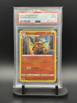 Charizard 010/078 Reverse Rare Pokemon GO TCG PSA 9 MINT - Image 1