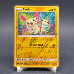 Plusle Common Shining Legends 33/73 LP Reverse Holofoil - Pokemon - Image 1