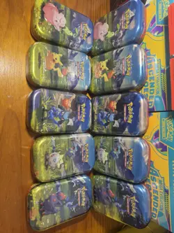 Pokemon TCG Ascended Heroes Mini Tin Unsealed Display 2 Of Each Pokemon - Image 2