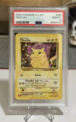 Pokemon Pikachu 008/034 CLC Holo #008 PSA 10 - Image 1