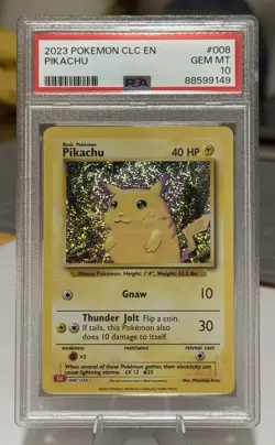 Pokemon Pikachu 008/034 CLC Holo #008 PSA 10 - Image 3