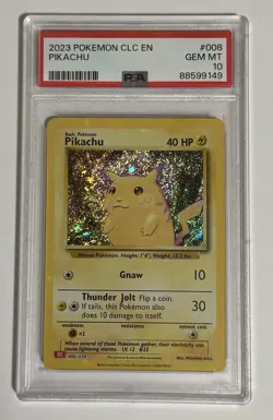 Pokemon Pikachu 008/034 CLC Holo #008 PSA 10 - Image 5